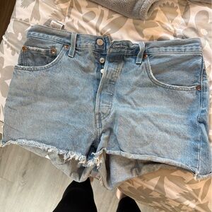 Trendy Light Blue Denim Shorts